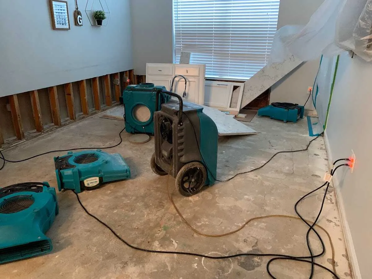 Dehumidifier in flood-cut room for Water Extraction & Removal in Fruit Heights